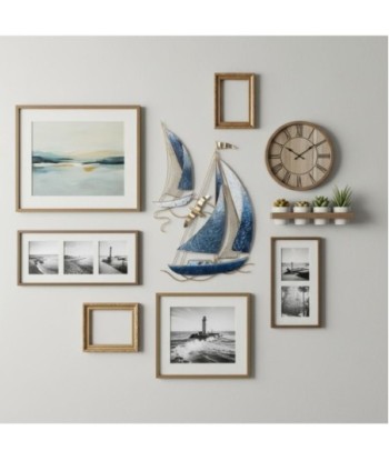 Adorno de Pared Náutico Barco Velero Decoración Marinera para Hogar, Oficina o Negocio - Diseño Detallado en