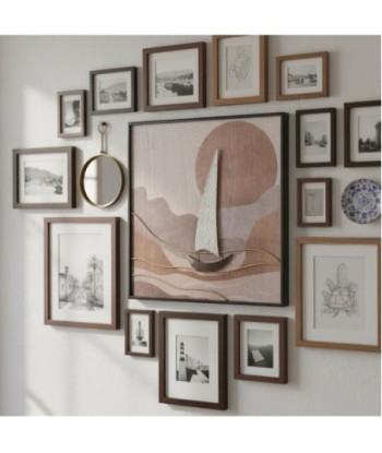 Decoración Náutica para Pared - Adorno Velero en Metal - Arte de Pared Náutico - Ideal para Hogar, Oficina y