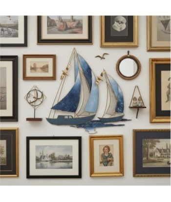 Adorno de Pared Náutico Barco Velero Decoración Marinera para Hogar y Oficina, Estilo Costero