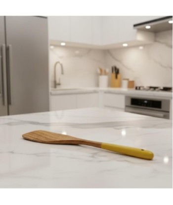 Paleta de Cocina de Madera de Acacia, Utensilio para Cocinar, Resistente al Calor, Ideal para Mezclar y Servir,