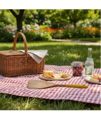 Paleta de Cocina de Madera de Acacia, Utensilio para Cocinar, Resistente al Calor, Ideal para Mezclar y Servir,