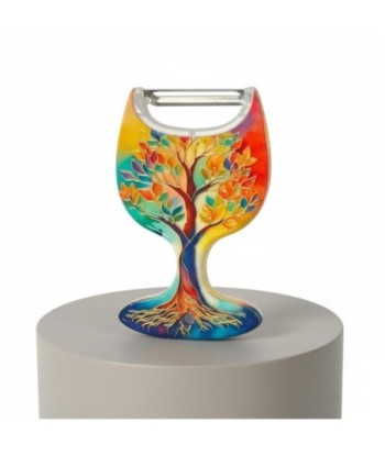 Pelador Multifuncional 4 en 1, Diseño Árbol de la Vida, Ideal para Cocina, Regalo Práctico, Herramienta de Cocina