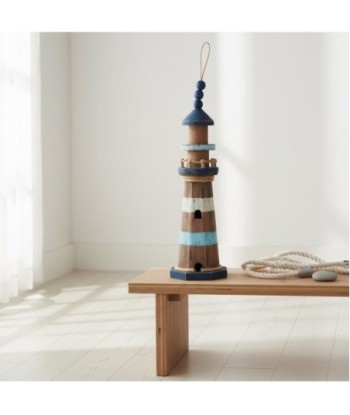 Decoración Faro Náutico Vintage - Perchero de Pared Decorativo - Accesorio Estilo Marinero para Hogar y Oficina