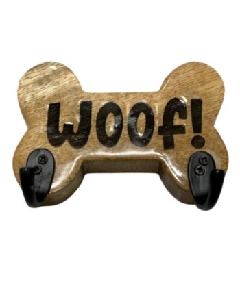 Perchero Decorativo Forma Hueso Perro para Pared, Diseño Rústico, Ideal para Colgar Ropa y Accesorios de Mascotas