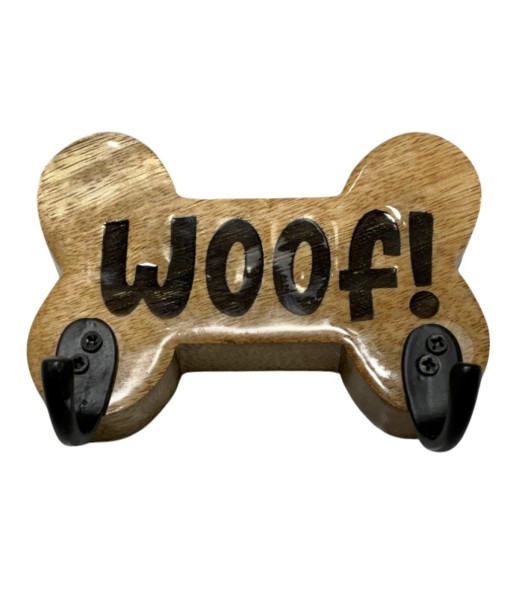 Perchero Decorativo Forma Hueso Perro para Pared, Diseño Rústico, Ideal para Colgar Ropa y Accesorios de Mascotas