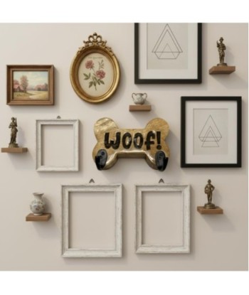 Perchero Decorativo Forma Hueso Perro para Pared, Diseño Rústico, Ideal para Colgar Ropa y Accesorios de Mascotas