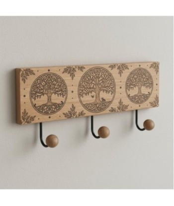 Percha Decorativa Sol y Luna para Pared, Diseño Étnico, Ideal para Colgar Ropa y Accesorios, Decoración de Hogar