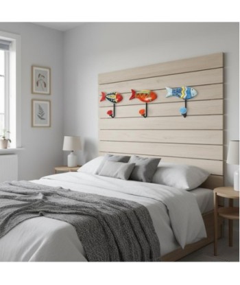 Percha Decorativa de Pared con 3 Ganchos Diseño Pez para Colgar Ropa y Accesorios, Ideal para Hogar