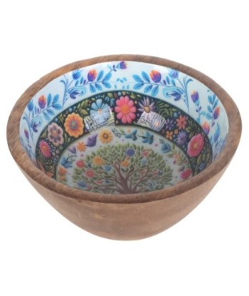 Cuenco Árbol de la Vida Decorativo para Cocina, Cuenco de Madera Artesanal, Ideal para Regalos y Decoración del