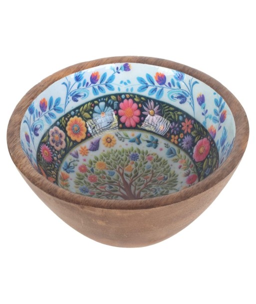Cuenco Árbol de la Vida Decorativo para Cocina, Cuenco de Madera Artesanal, Ideal para Regalos y Decoración del