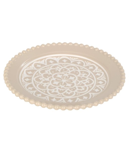 Plato de Porcelana Decorativo para Comedor, Diseño Bohemio, Ideal para Eventos, Resistente y Elegante, Set de