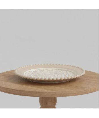 Plato de Porcelana Decorativo para Comedor, Diseño Bohemio, Ideal para Eventos, Resistente y Elegante, Set de