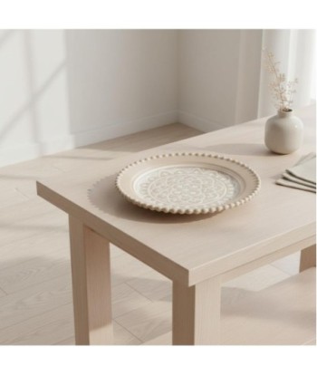 Plato de Porcelana Decorativo para Comedor, Diseño Bohemio, Ideal para Eventos, Resistente y Elegante, Set de