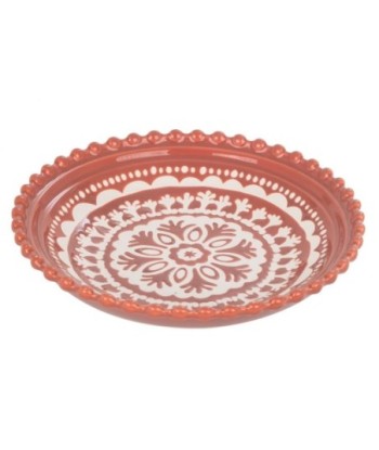 Plato Decorativo de Porcelana para Comedor - Diseño Bohemio - Ideal para Decoración de Mesa y Cocina