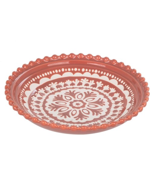 Plato Decorativo de Porcelana para Comedor - Diseño Bohemio - Ideal para Decoración de Mesa y Cocina