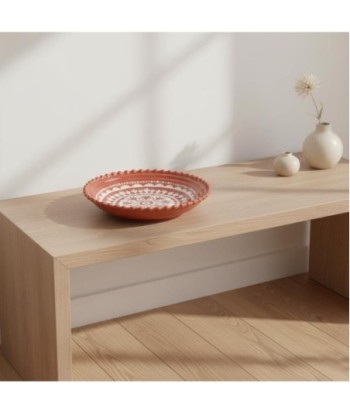 Plato Decorativo de Porcelana para Comedor - Diseño Bohemio - Ideal para Decoración de Mesa y Cocina