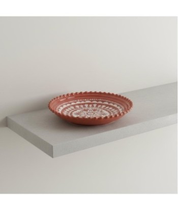 Plato Decorativo de Porcelana para Comedor - Diseño Bohemio - Ideal para Decoración de Mesa y Cocina