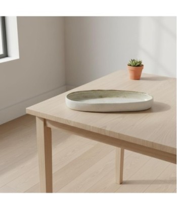 Plato de Porcelana Blanco Estilo Bohemio para Decoración de Mesa, Ideal para Servir Comidas y Postres Elegantes