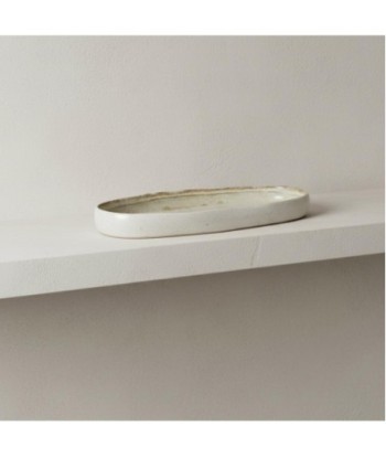 Plato de Porcelana Blanco Estilo Bohemio para Decoración de Mesa, Ideal para Servir Comidas y Postres Elegantes