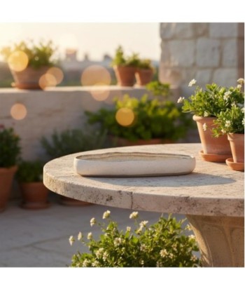 Plato de Porcelana Blanco Estilo Bohemio para Decoración de Mesa, Ideal para Servir Comidas y Postres Elegantes