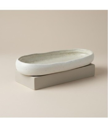 Plato de Porcelana Blanco para Decoración y Comedor, Diseño Elegante y Moderno, Ideal para Regalos y Uso Diario