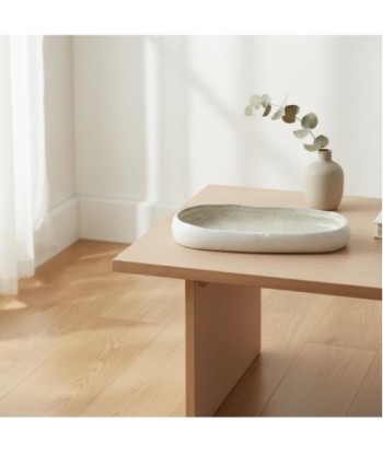 Plato de Porcelana Blanco para Decoración y Comedor, Diseño Elegante y Moderno, Ideal para Regalos y Uso Diario