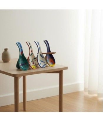 Apoyador de Cuchara de Cerámica, Soporte de Utensilios de Cocina, Set 4 Unidades, Diseño Elegante, Ideal para