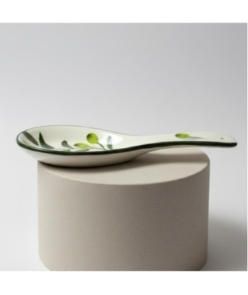 Apoyador de Cuchara de Olivo, Soporte de Cocina Decorativo para Utensilios, Diseño Elegante y Funcional