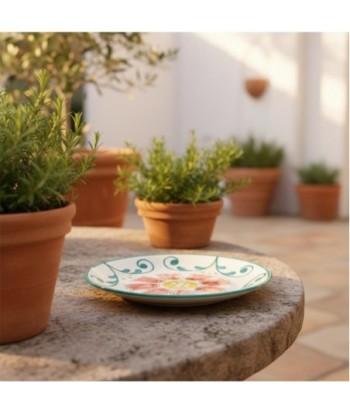 Plato de Postre Cerámica Elegante para Decoración de Mesa, Ideal para Postres, Diseño Moderno y Versátil