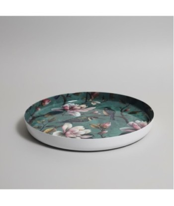 Plato Decorativo de Metal con Diseño de Flores, Ideal para Decoración del Hogar, Bandeja Moderna para Mesas y Plato Decorativo de Metal con Diseño de Flores, Ideal para Decoración del Hogar, Bandeja Moderna para Mesas y
