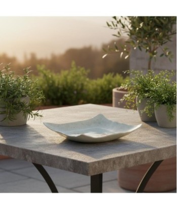 Plato Decorativo Flores Cerámica Gres Diseño Bohemio para Decoración del Hogar y Regalo Original Plato Decorativo Flores Cerámica Gres Diseño Bohemio para Decoración del Hogar y Regalo Original