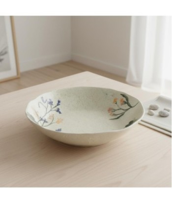 Plato Decorativo Bohemio, Diseño Floral, Ideal para Decoración de Interiores, Accesorio de Mesa Elegante