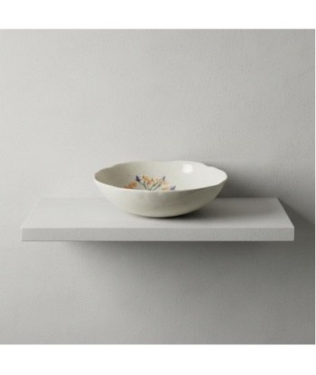 Plato Decorativo Cerámica Gres Diseño Floral Elegante para Decoración de Interiores y Exteriores