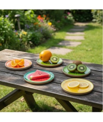 Plato Decorativo Multicolor para Frutas - Diseño Exclusivo - Ideal para Decoración de Interiores y Regalos