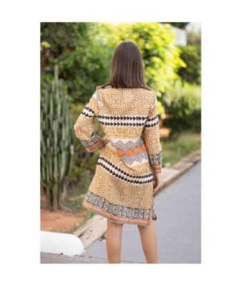 Kurta Multicolor para Mujer - Estilo Étnico, 100% Algodón, Lavado a Mano, Diseño Floral, Moda Casual y Elegante