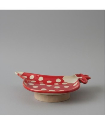 Plato Decorativo Gallina de Cerámica para Cocina, Diseño Bohemio, Decoración Vintage, Ideal Regalo Original