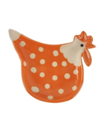 Plato Decorativo de Cerámica en Forma de Gallina - Ideal para Decoración del Hogar y Regalos Originales