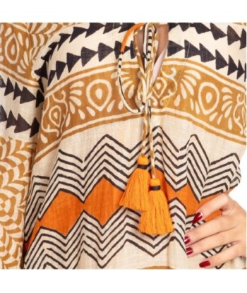 Kurta Multicolor para Mujer - Estilo Étnico, 100% Algodón, Lavado a Mano, Diseño Floral, Moda Casual y Elegante