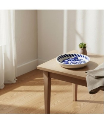 Plato Hondo Cerámica Diseño Bohemio, Vajilla Moderna y Elegante para Comedor, Ideal para Sopas y Pastas, Resistente