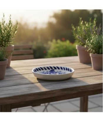 Plato Hondo Cerámica Diseño Bohemio, Vajilla Moderna y Elegante para Comedor, Ideal para Sopas y Pastas, Resistente