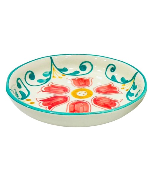 Plato Hondo Cerámica Diseño Bohemio, Vajilla Moderna y Elegante para Comedor, Ideal para Sopas y Pastas, Resistente