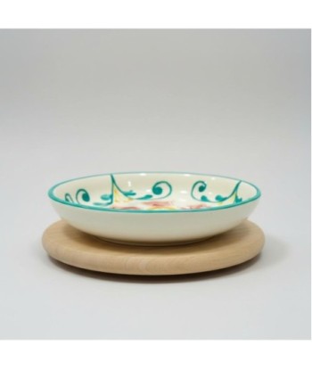 Plato Hondo Cerámica Diseño Bohemio, Vajilla Moderna y Elegante para Comedor, Ideal para Sopas y Pastas, Resistente