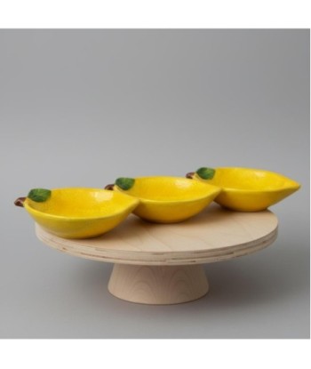 Plato Decorativo de Cerámica Diseño Limón para Cocina y Comedor - Elegante y Moderno - Ideal para Decoración