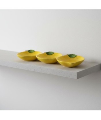 Plato Decorativo de Cerámica Diseño Limón para Cocina y Comedor - Elegante y Moderno - Ideal para Decoración