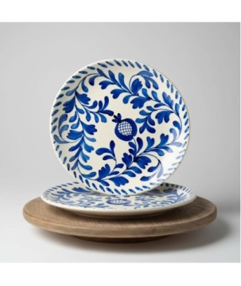 Plato Llano de Cerámica para Comedor - Ideal para Uso Diario y Eventos Especiales - Diseño Elegante y Resistente