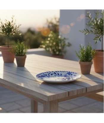 Plato Llano de Cerámica para Comedor - Ideal para Uso Diario y Eventos Especiales - Diseño Elegante y Resistente