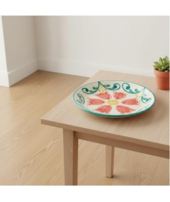 Plato Llano de Cerámica para Comedor - Ideal para Uso Diario y Eventos Especiales - Diseño Elegante y Resistente