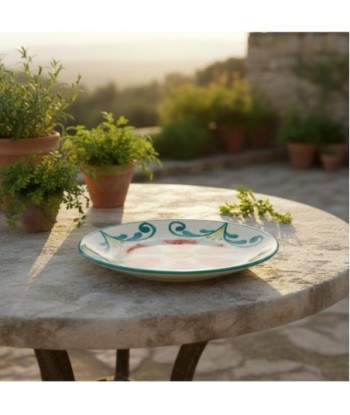 Plato Llano de Cerámica para Comedor - Ideal para Uso Diario y Eventos Especiales - Diseño Elegante y Resistente