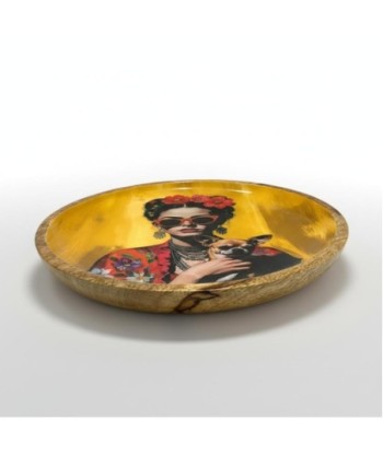 Plato Decorativo Mujer Flores Diseño Artístico para Cocina y Comedor, Ideal para Decoración de Interiores y Regalos