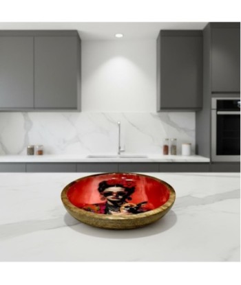 Plato Decorativo Mujer con Flores Diseño Elegante para Decoración del Hogar, Ideal para Regalos y Coleccionistas